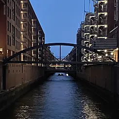 The Kehrwiederfleet in Hamburg's HafenCity. 