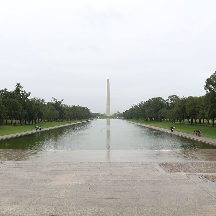 Blick vom Lincoln-Denkmal zum Washington-Denkmal